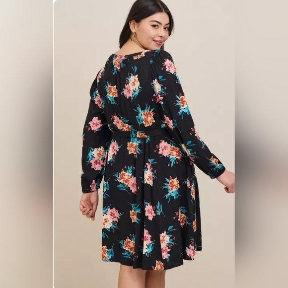 TORRID Mini Stretch Challis Aline Dress Women's Size 3X - Picture 3 of 13
